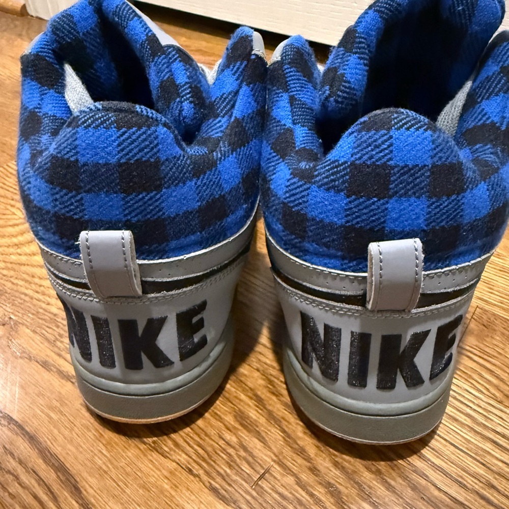 Nike Air Buroughs, Blue Plaid sz 11.5 - Picture 6 of 11